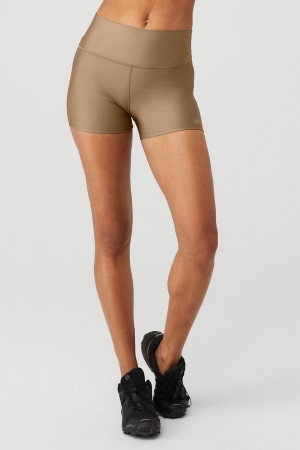Alo Yoga 3" High-Waist Airlift Kratasy Damske Gravel | Alo Yoga Slovensko SK-TPHRMZ041