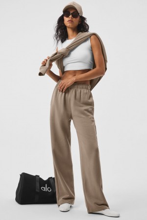 Alo Yoga Accolade Straight Leg Teplakove Nohavice Damske Gravel | Alo Yoga Slovensko SK-JKQVLR051