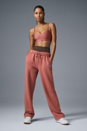 Alo Yoga Accolade Straight Leg Teplakove Nohavice Damske Soft Terracotta | Alo Yoga Slovensko SK-LIUBYP237
