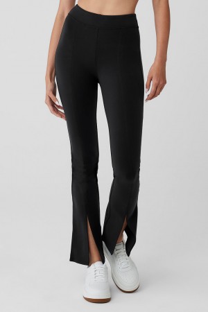 Alo Yoga Airbrush 7/8 High Waist Flutter Leginy Damske Čierne | Alo Yoga Slovensko SK-WEBSOL312