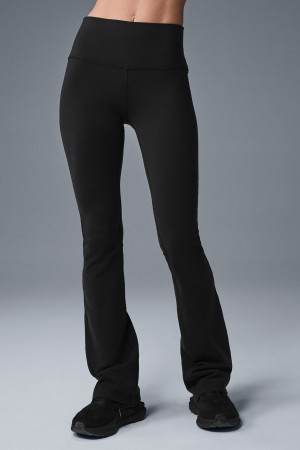 Alo Yoga Airbrush High-Waist 7/8 Bootcut Leginy Damske Čierne | Alo Yoga Slovensko SK-HYBCGT387