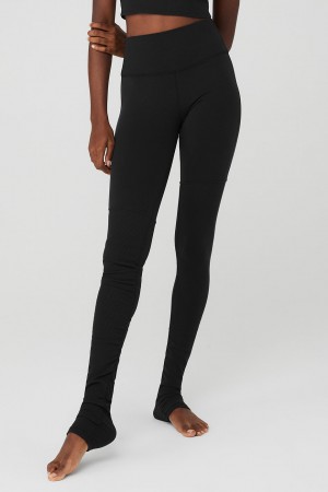 Alo Yoga Airbrush High-Waist Highlight Goddess Leginy Damske Čierne | Alo Yoga Slovensko SK-BXACEQ942