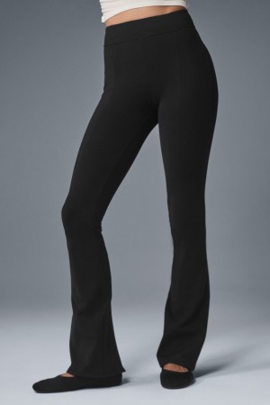 Alo Yoga Airbrush High-Waist Kick-Back Leginy Damske Čierne | Alo Yoga Slovensko SK-SOBZNW531