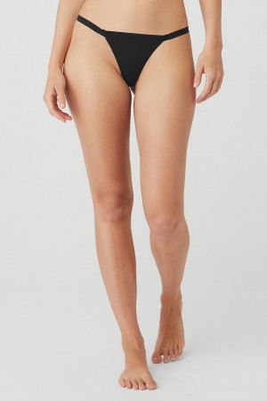 Alo Yoga Airbrush Invisible String Tanga Damske Čierne | Alo Yoga Slovensko SK-YBTNPS143