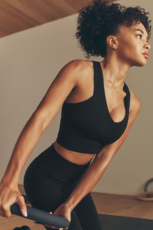 Alo Yoga Airbrush Real Bra Tielko Damske Čierne | Alo Yoga Slovensko SK-EQLPBN430