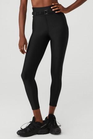 Alo Yoga Airlift High-Waist 7/8 Charmer Leginy Damske Čierne | Alo Yoga Slovensko SK-HNOWGY597