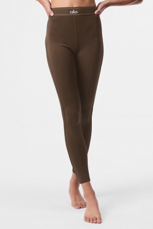 Alo Yoga Airlift High-Waist Suit Up Leginy Damske Hnede | Alo Yoga Slovensko SK-PBVJXZ652