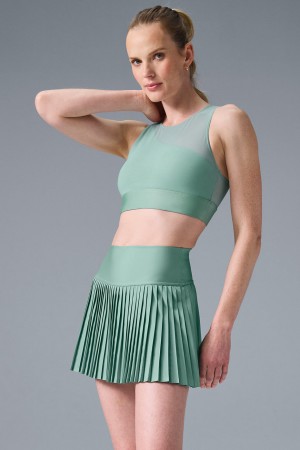 Alo Yoga Airlift Mesh Coastline Sportova Podprsenka Damske Zelene | Alo Yoga Slovensko SK-BHXDOJ876
