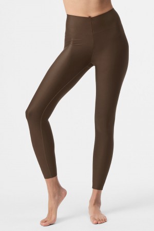 Alo Yoga Airlift Strength Extreme High-Waist 7/8 Leginy Damske Hnede | Alo Yoga Slovensko SK-LIWGUO907