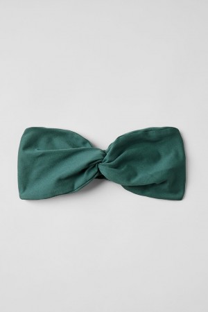Alo Yoga Alosoft Headband Vlasové Doplnky Tmavo Zelene | Alo Yoga Slovensko SK-IYEUOC049