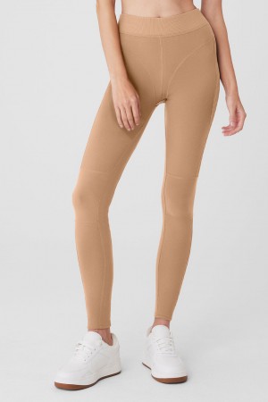 Alo Yoga Alosoft High-Waist Head Start Leginy Damske Hnede | Alo Yoga Slovensko SK-BQYUKD738