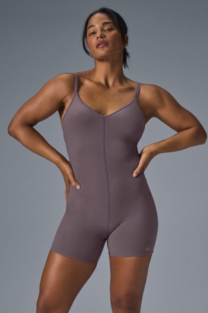 Alo Yoga Alosoft Suns Out Onesie Kombineza Damske Nachový | Alo Yoga Slovensko SK-WNPVMD759
