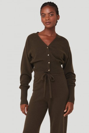 Alo Yoga Cashmere Jet Set Kardigan Damske Hnede | Alo Yoga Slovensko SK-XOFPHC089