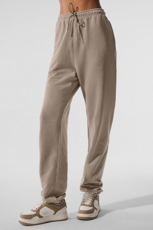 Alo Yoga Chill Vintage Wash Teplakove Nohavice Damske Modre Svetlomodrá | Alo Yoga Slovensko SK-YVJIKH364