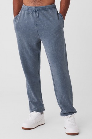 Alo Yoga Chill Vintage Wash Teplakove Nohavice Panske Modre Svetlomodrá | Alo Yoga Slovensko SK-OWIHCY346