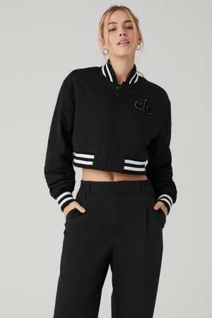 Alo Yoga Cropped G.O.A.T Bunda Damske Čierne | Alo Yoga Slovensko SK-YGKBQE279