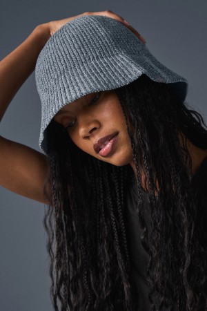 Alo Yoga Denim Knit Cloche Klobuk Siva Tmavo Siva | Alo Yoga Slovensko SK-KNQSJO532
