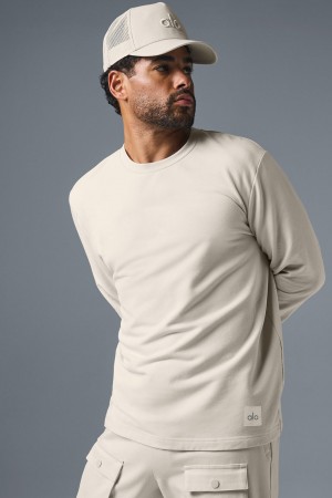 Alo Yoga Double Take Long Sleeve Mikina Panske Béžové | Alo Yoga Slovensko SK-OQZJPS520