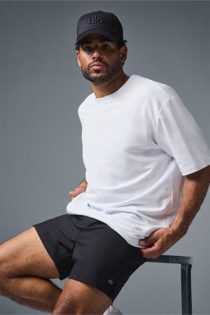 Alo Yoga Double Take Short Sleeve Tricko Panske Biele | Alo Yoga Slovensko SK-HGLFQV751