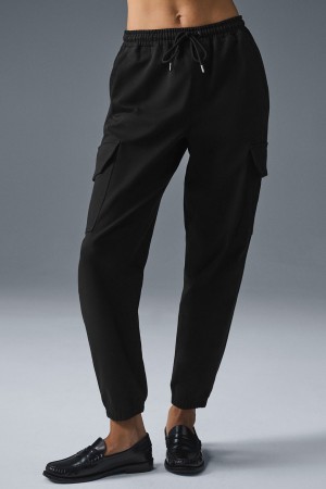 Alo Yoga Edition Sueded Jogger Nohavice Damske Čierne | Alo Yoga Slovensko SK-QVOXGP714