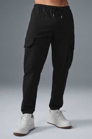 Alo Yoga Edition Sueded Jogger Nohavice Panske Čierne | Alo Yoga Slovensko SK-RJUHVI507