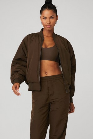 Alo Yoga Faux Fur Urbanite Bomber Bunda Damske Biele | Alo Yoga Slovensko SK-HOKDYA953