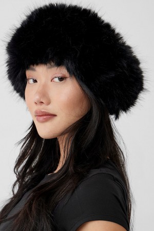 Alo Yoga Faux Fur Wintersun Headband Vlasové Doplnky Čierne | Alo Yoga Slovensko SK-JVMATC642