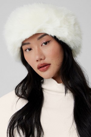 Alo Yoga Faux Fur Wintersun Headband Vlasové Doplnky Biele | Alo Yoga Slovensko SK-ZKVPXA078