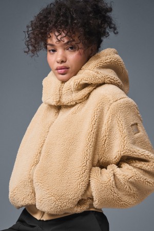 Alo Yoga Foxy Sherpa Bunda Damske Hnede | Alo Yoga Slovensko SK-XAPIWB358
