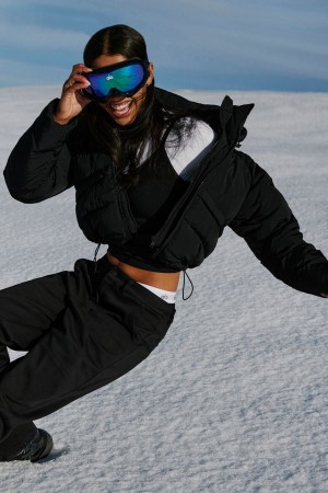 Alo Yoga Glacier Puffer Bunda Damske Čierne | Alo Yoga Slovensko SK-DTREHO217