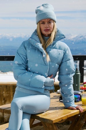 Alo Yoga Gold Rush Puffer Bunda Damske Modre | Alo Yoga Slovensko SK-RBIPEO528