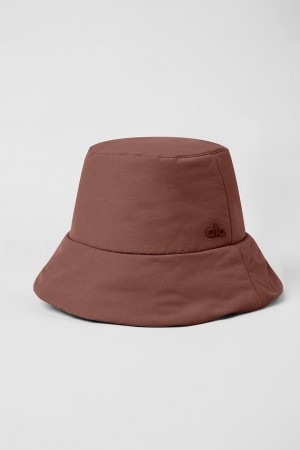 Alo Yoga Good Shade Puffer Bucket Klobuk Hnede | Alo Yoga Slovensko SK-NSEPCK293