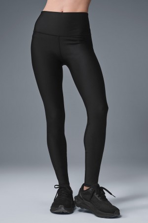 Alo Yoga High-Waist Airlift Leginy Damske Čierne | Alo Yoga Slovensko SK-YXUESO164