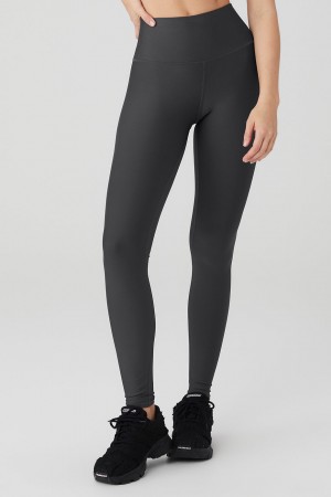 Alo Yoga High-Waist Airlift Leginy Damske Tmavo Siva | Alo Yoga Slovensko SK-XKWPRB680