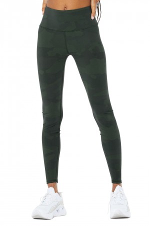 Alo Yoga High-Waist Camo Vapor Leginy Damske Camouflage | Alo Yoga Slovensko SK-ITXBPM816