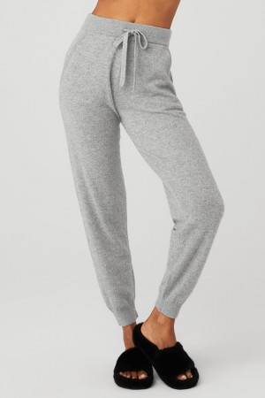 Alo Yoga High-Waist Cashmere Jet Set Nohavice Damske Siva | Alo Yoga Slovensko SK-KXZBOD742