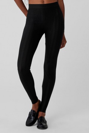 Alo Yoga High-Waist Euphoria Leginy Damske Čierne | Alo Yoga Slovensko SK-XHYKWF528