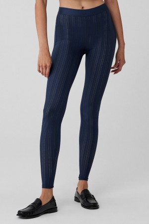 Alo Yoga High-Waist Euphoria Leginy Damske Námornícka Modrá | Alo Yoga Slovensko SK-MHTPOU234