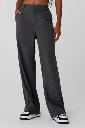Alo Yoga High-Waist Pursuit Trouser Nohavice Damske Tmavo Siva | Alo Yoga Slovensko SK-IQCLTE758
