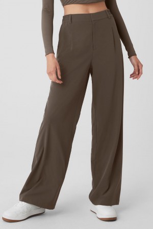 Alo Yoga High-Waist Pursuit Trouser Nohavice Damske Olivovo Zelená | Alo Yoga Slovensko SK-TOYMJZ425