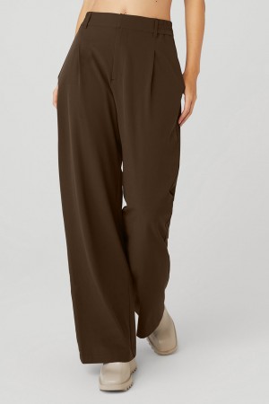 Alo Yoga High-Waist Pursuit Trouser Nohavice Damske Hnede | Alo Yoga Slovensko SK-YCMXDU057