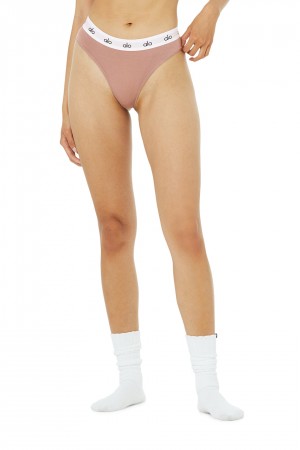 Alo Yoga Icon Cheeky Spodne Pradlo Damske Ruzove | Alo Yoga Slovensko SK-HQAIJB640