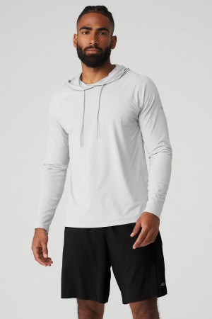 Alo Yoga Idol Hooded Runner Mikina s Kapucnou Panske Titán | Alo Yoga Slovensko SK-IWHMCN160