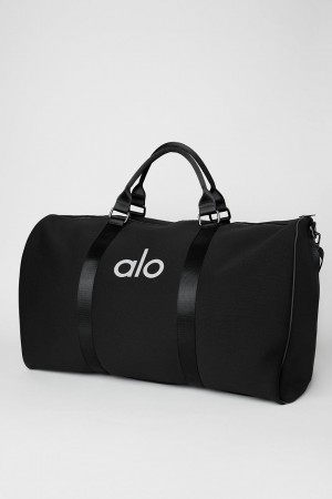 Alo Yoga Large Traverse Duffle Táska Čierne Strieborne | Alo Yoga Slovensko SK-QRNDZF054