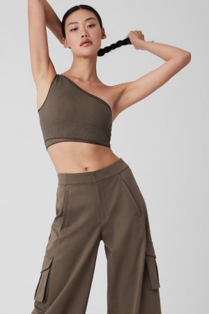 Alo Yoga Mesh Sheer Illusion Tielko Damske Olivovo Zelená | Alo Yoga Slovensko SK-OKAZPC763