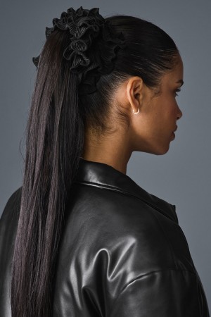 Alo Yoga Micro Plisse Oversize Scrunchie Vlasové Doplnky Čierne | Alo Yoga Slovensko SK-QHMYKC358