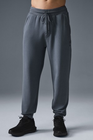 Alo Yoga Micro Waffle Fast Break Jogger Nohavice Panske Siva | Alo Yoga Slovensko SK-OGUFHN293
