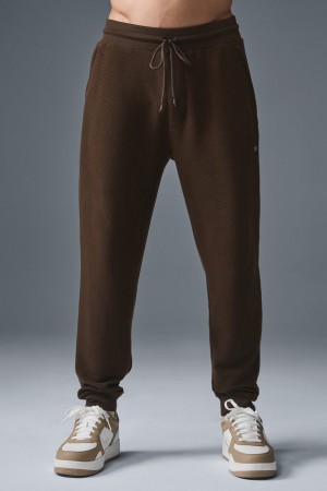 Alo Yoga Micro Waffle Fast Break Jogger Nohavice Panske Hnede | Alo Yoga Slovensko SK-FPBTDK408