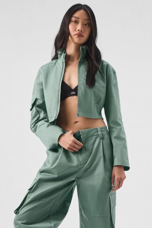 Alo Yoga Night Out Cargo Bunda Damske Zelene | Alo Yoga Slovensko SK-QMPDBK739