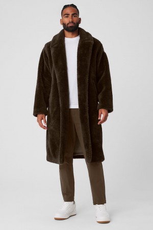 Alo Yoga Oversized Sherpa Trench Bunda Panske Hnede | Alo Yoga Slovensko SK-ASUCVO715